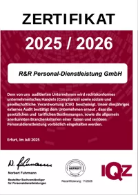 IQZ Zertifikat